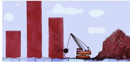 Globale Wirtschaft als Abrissbirne